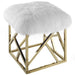 Intersperse Sheepskin Ottoman | Bohemian Home Decor