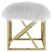 Intersperse Sheepskin Ottoman | Bohemian Home Decor