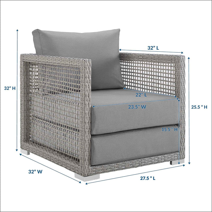Aura Rattan Outdoor Patio Armchair | Bohemian Home Decor