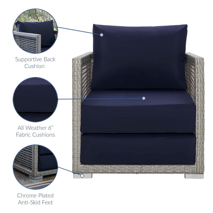 Aura Rattan Outdoor Patio Armchair | Bohemian Home Decor