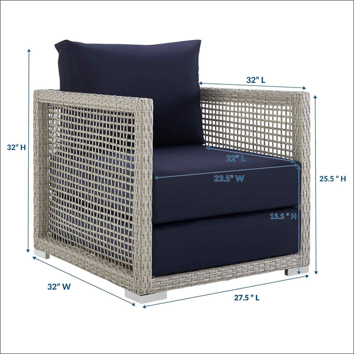 Aura Rattan Outdoor Patio Armchair | Bohemian Home Decor