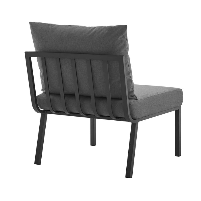 Riverside Outdoor Patio Aluminum Armless Chair | Bohemian Home Decor