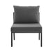 Riverside Outdoor Patio Aluminum Armless Chair | Bohemian Home Decor