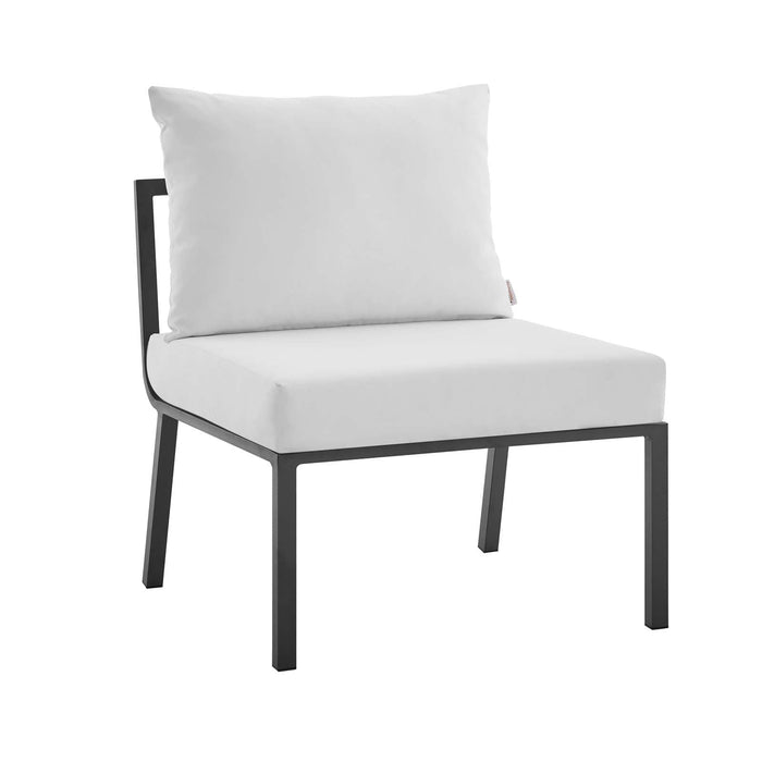Riverside Outdoor Patio Aluminum Armless Chair | Bohemian Home Decor