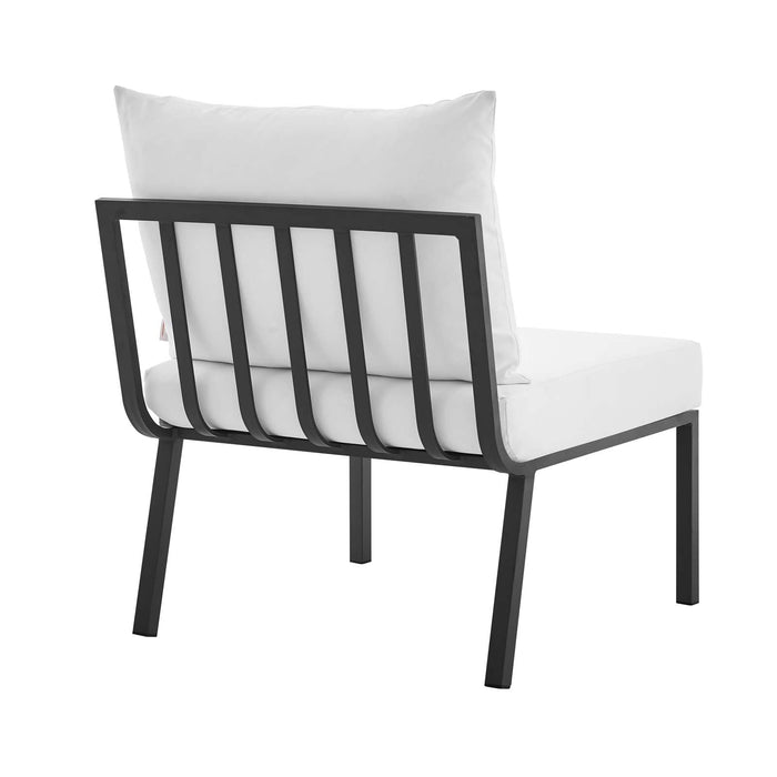 Riverside Outdoor Patio Aluminum Armless Chair | Bohemian Home Decor
