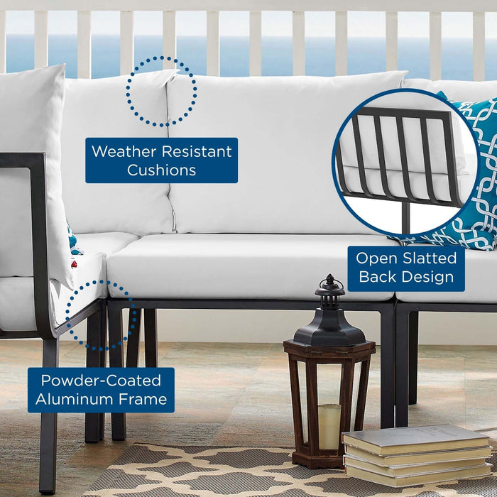 Riverside Outdoor Patio Aluminum Armless Chair | Bohemian Home Decor