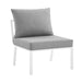 Riverside Outdoor Patio Aluminum Armless Chair | Bohemian Home Decor
