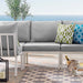 Riverside Outdoor Patio Aluminum Armless Chair | Bohemian Home Decor