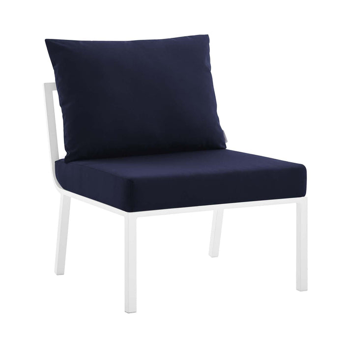 Riverside Outdoor Patio Aluminum Armless Chair | Bohemian Home Decor