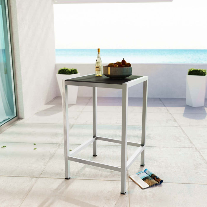 Shore Outdoor Patio Aluminum Bar Table | Bohemian Home Decor