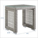 Aura Outdoor Patio Wicker Rattan Side Table | Bohemian Home Decor