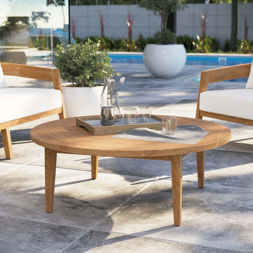 Brisbane Teak Wood Outdoor Patio Coffee Table | Bohemian Home Decor