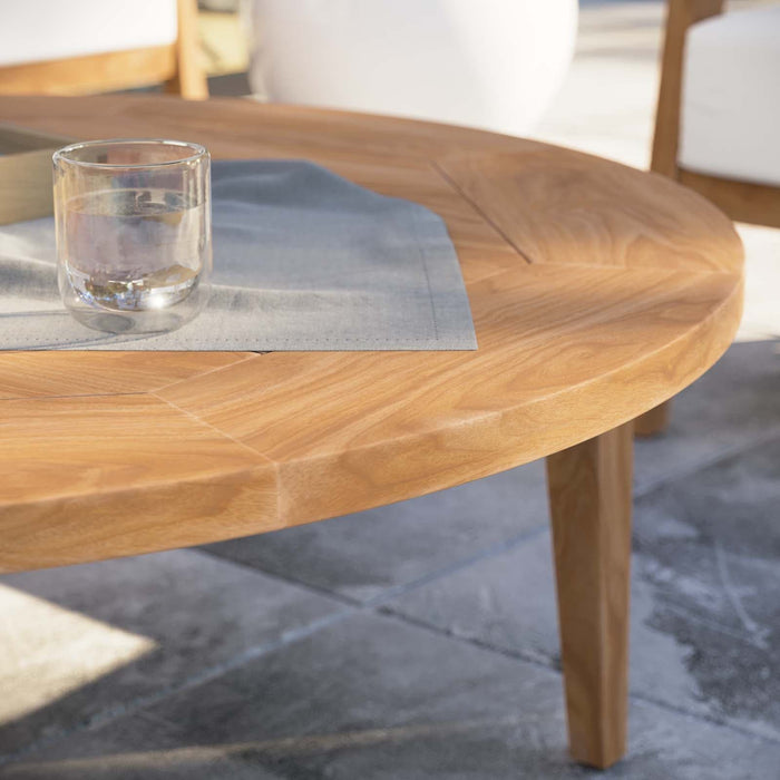 Brisbane Teak Wood Outdoor Patio Coffee Table | Bohemian Home Decor
