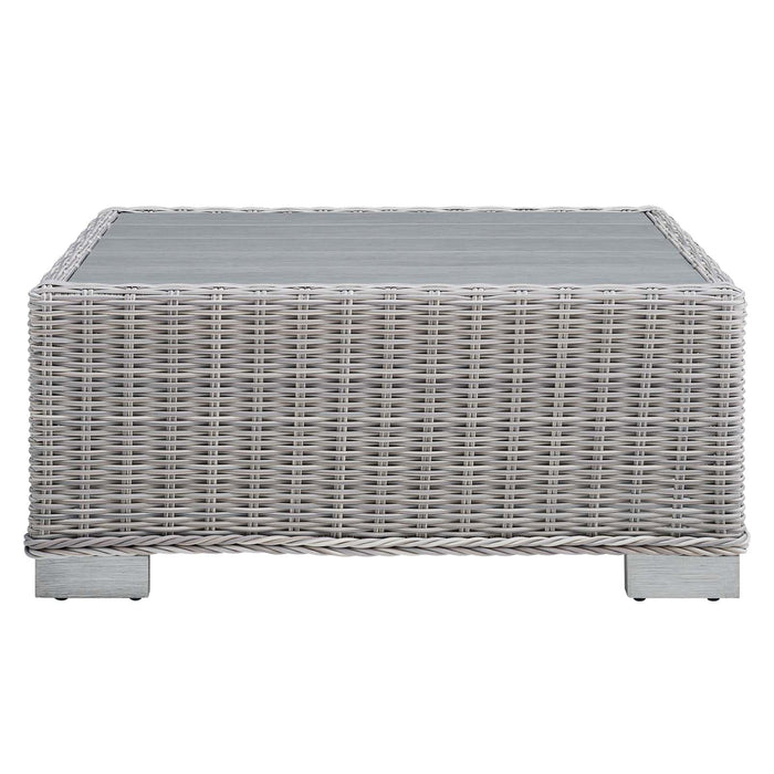 Conway 32" Outdoor Patio Wicker Rattan Coffee Table | Bohemian Home Decor
