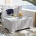 Conway 32" Outdoor Patio Wicker Rattan Coffee Table | Bohemian Home Decor