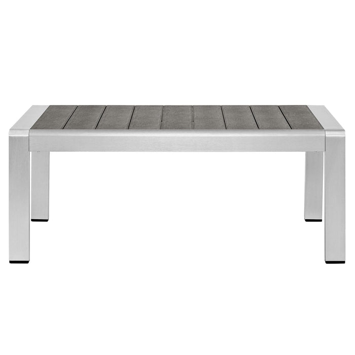 Shore Outdoor Patio Aluminum Coffee Table | Bohemian Home Decor