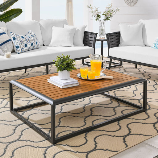 Stance Outdoor Patio Aluminum Coffee Table | Bohemian Home Decor