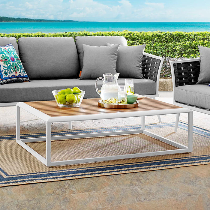 Stance Outdoor Patio Aluminum Coffee Table | Bohemian Home Decor