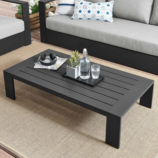 Tahoe Outdoor Patio Powder-Coated Aluminum Coffee Table | Bohemian Home Decor