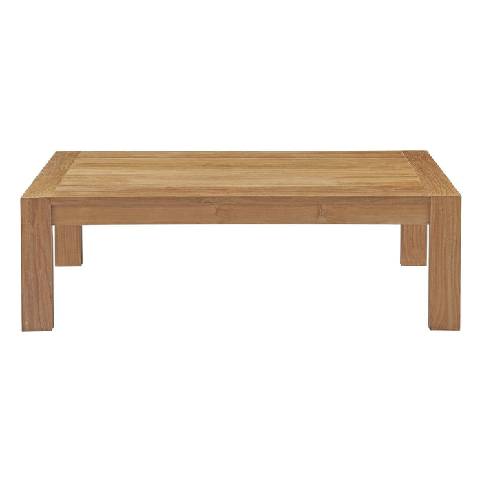 Upland Outdoor Patio Wood Coffee Table | Bohemian Home Decor