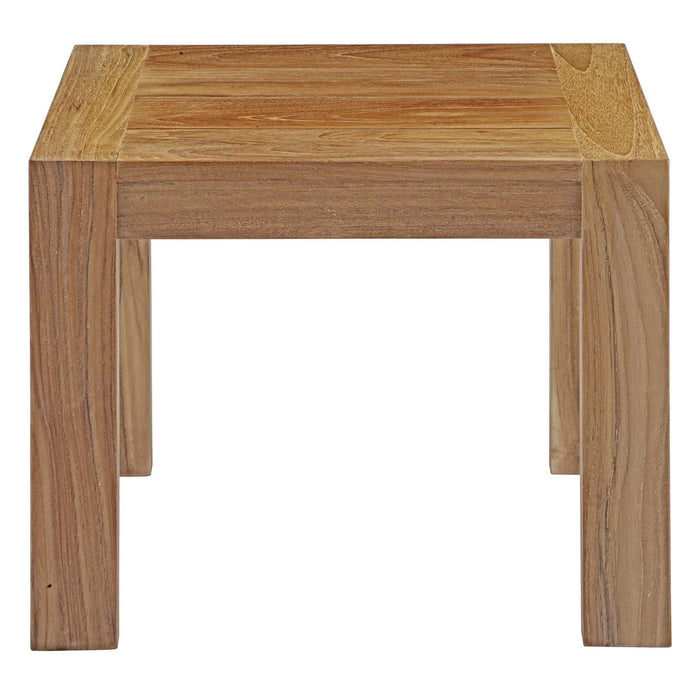 Upland Outdoor Patio Wood Side Table | Bohemian Home Decor