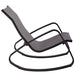 Traveler Rocking Outdoor Patio Mesh Sling Lounge Chair | Bohemian Home Decor