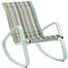 Traveler Rocking Outdoor Patio Mesh Sling Lounge Chair | Bohemian Home Decor