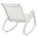 Traveler Rocking Outdoor Patio Mesh Sling Lounge Chair | Bohemian Home Decor