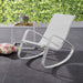 Traveler Rocking Outdoor Patio Mesh Sling Lounge Chair | Bohemian Home Decor
