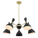 Pendant Light Declare 5-Light 6" Arm Pendant Black -Free Shipping at Bohemian Home Decor