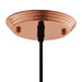Pendant Light Dimple 11" Bell-Shaped Rose Gold Pendant Light -Free Shipping by Bohemian Home Decor