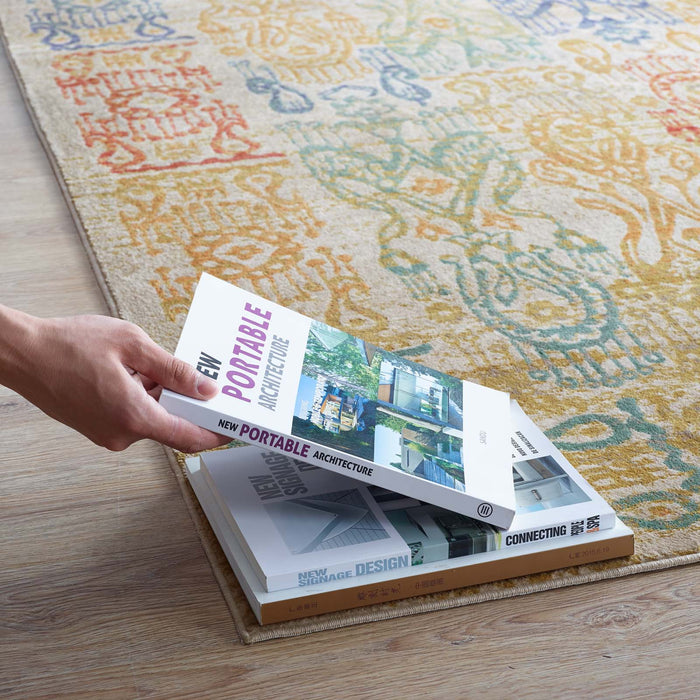Solimar Distressed Southwestern Aztec Area Rug | Bohemian Home Decor