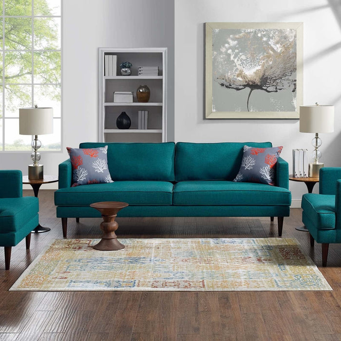 Solimar Distressed Southwestern Aztec Area Rug | Bohemian Home Decor