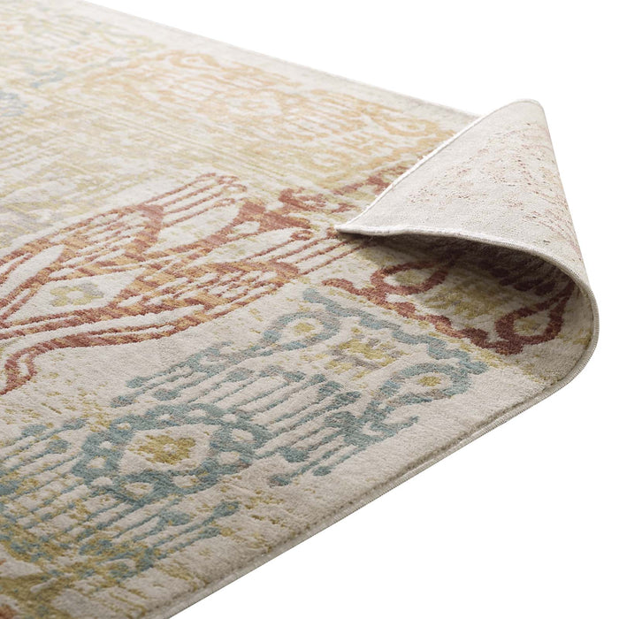 Solimar Distressed Southwestern Aztec Area Rug | Bohemian Home Decor