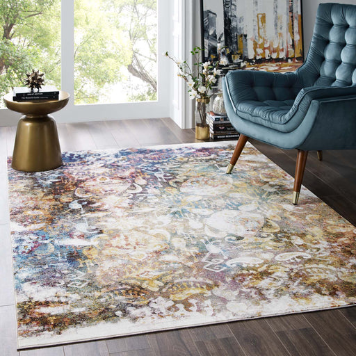 Success Jayla Transitional Distressed Vintage Floral Moroccan Trellis Area Rug | Bohemian Home Decor