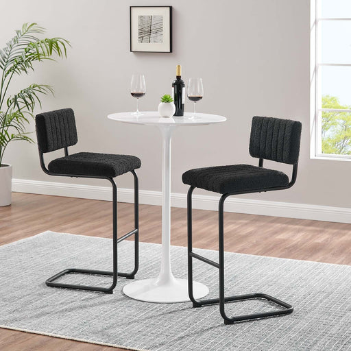 Parity Boucle Bar Stools - Set of 2 | Bohemian Home Decor