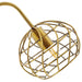 Salient Brass and Faux White Marble Table Lamp | Bohemian Home Decor