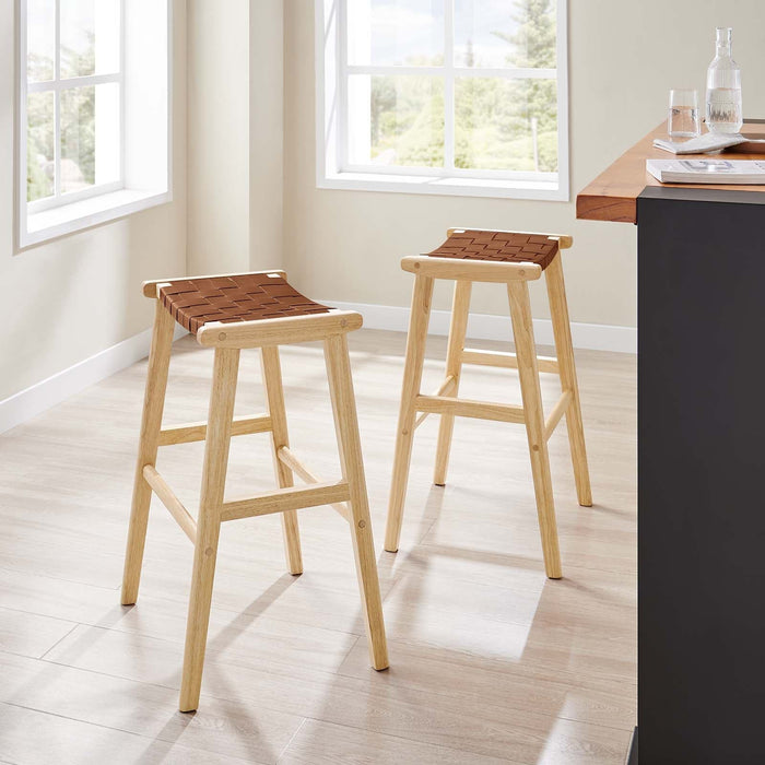 Saorise Wood Bar Stool - Set of 2 I