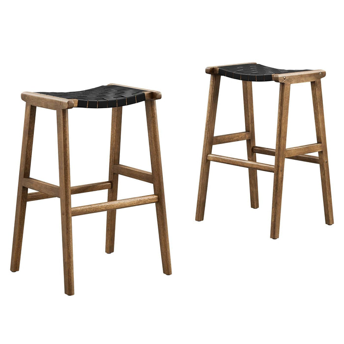 Saorise Wood Bar Stool - Set of 2 I