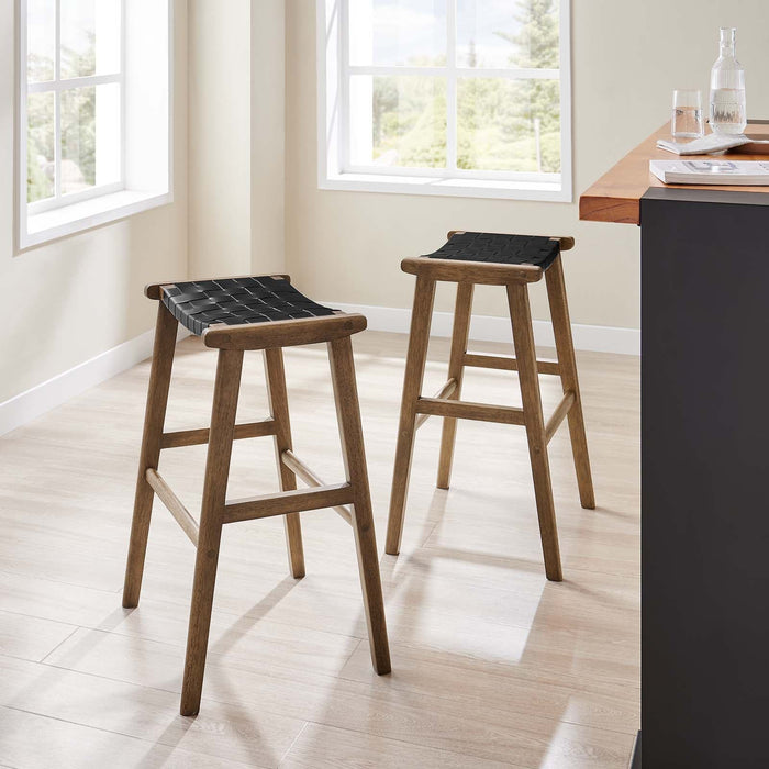 Saorise Wood Bar Stool - Set of 2 I