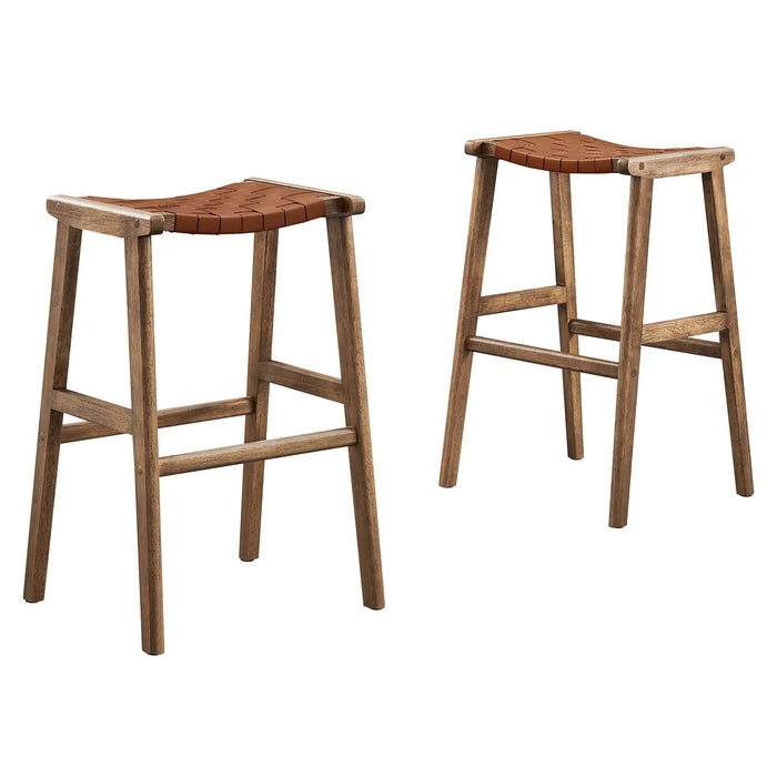 Saorise Wood Bar Stool - Set of 2 I