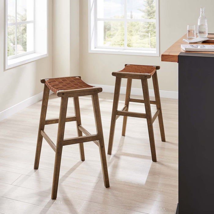 Saorise Wood Bar Stool - Set of 2 I