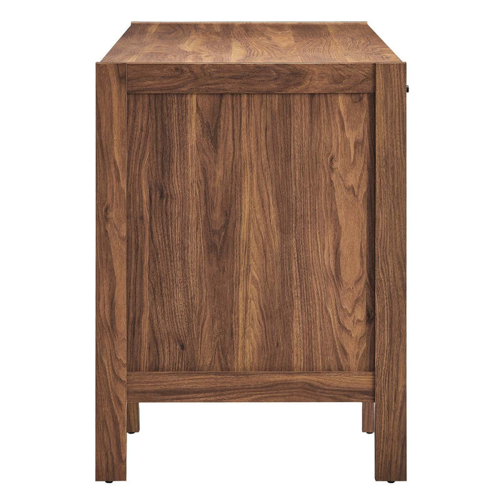 Capri 58" Wood Grain Office Desk