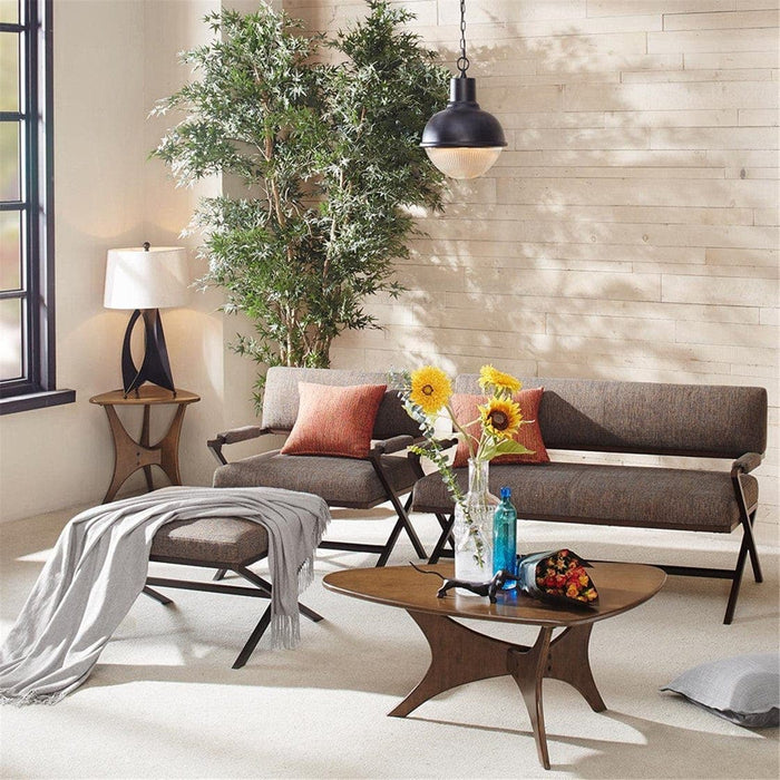 Blaze Triangle Wood Side Table | Bohemian Home Decor