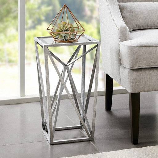 Zee Angular Mirror Accent Table | Bohemian Home Decor