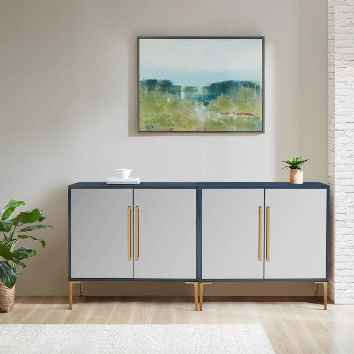 Casey Accent Cabinet with 2 Mirror Doors | Bohemian Home Decor