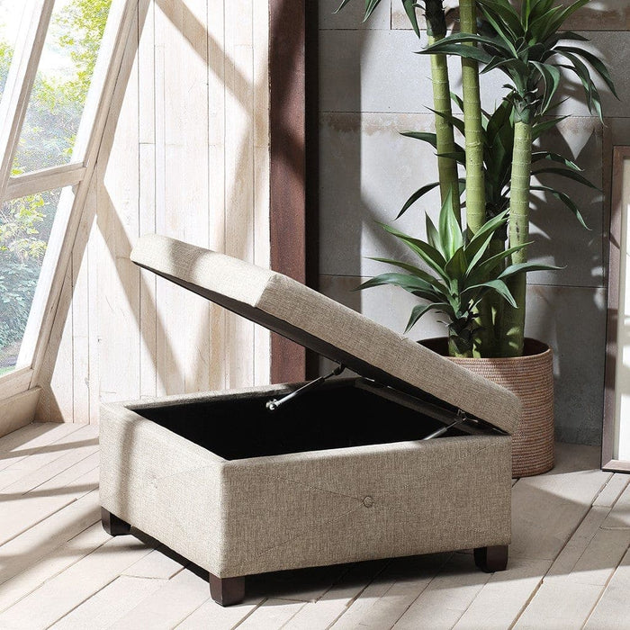 Aspen Soft Close Storage Ottoman | Bohemian Home Decor