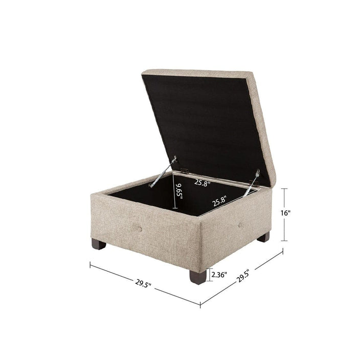 Aspen Soft Close Storage Ottoman | Bohemian Home Decor
