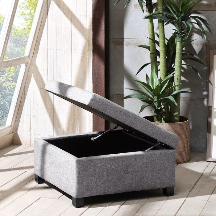 Aspen Soft Close Storage Ottoman | Bohemian Home Decor