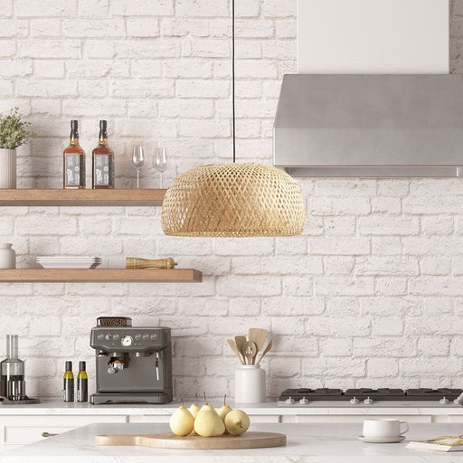Astrid Bowl Shaped Bamboo Pendant | Bohemian Home Decor
